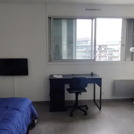 公寓 Cozy T2 With Pool On The Seafront 阿卡雄